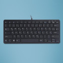 R-Go Tools Ergonomic keyboard R-Go Compact, compact keyboard, flat design, QWERTZ (DE), wired, black