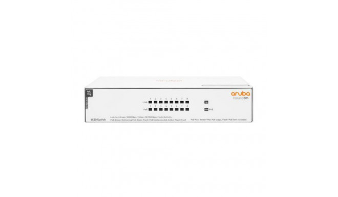HPE Aruba Networking Aruba Instant On 1430 8G Class4 PoE 64W Unmanaged L2 Gigabit Ethernet (10/100/1