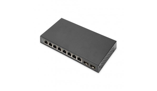 Digitus 8-Port Gigabit + 2 Gigabit SFP Ethernet, Unmanaged Switch