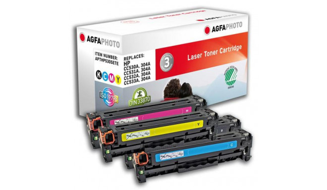 AgfaPhoto APTHP530SETE toner cartridge 4 pc(s) Compatible Black, Cyan, Magenta, Yellow