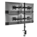 Equip 17&quot;-32&quot; Articulating Quad Monitor Desk Mount Bracket