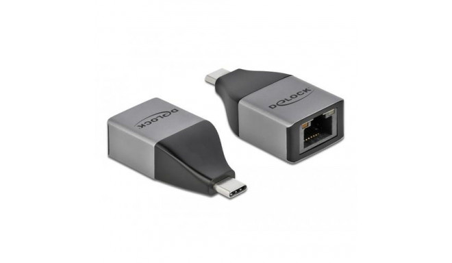 DeLOCK USB Type-C Adapter to Gigabit LAN 10/100/1000 Mbps – compact design