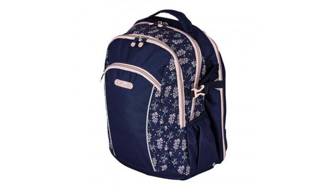 Herlitz Ultimate Blossom backpack School backpack Beige, Navy Polyester