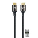 Manhattan HDMI Cable with Ethernet, 8K@60Hz (Ultra High Speed), 1m (Braided), Male to Male, Black, 4