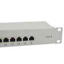 Equip 16-Port Cat.6 Shielded Patch Panel, Light Grey