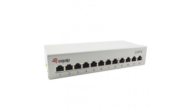 Equip 12-Port Cat.6 Desktop Patch Panel , Light Grey