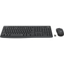 Logitech MK295 Silent Wireless Combo keyboard Mouse included Office USB QWERTZ German Graphite