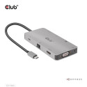 CLUB3D USB Gen1 Type-C 9-in-1 hub with HDMI, VGA, 2x USB Gen1 Type-A, RJ45, SD/Micro SD card slots a