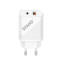 Savio LA-04 USB Type A &amp; Type C Quick Charge Power Delivery 3.0 Indoor Smartphone, Tablet Wh