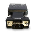 Savio CL-145 VGA to HDMI converter Audio Full HD Black - Audio/Multimedia