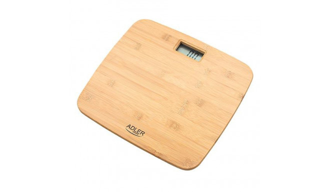 Adler AD 8173 personal scale Square Bamboo Electronic personal scale