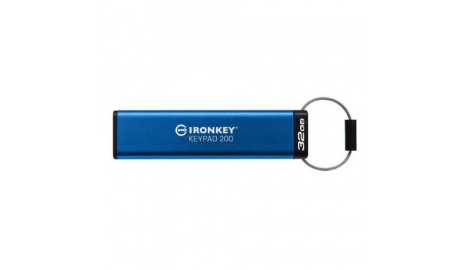 Kingston Technology IronKey 32GB Keypad 200, FIPS 140-3 Lvl 3 AES-256 Hardware Encrypted