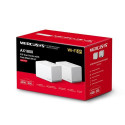 Mercusys HALO H70X (2-PACK) Dual-band (2.4 GHz / 5 GHz) Wi-Fi 6 (802.11ax) White 3 Internal