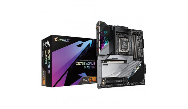 GIGABYTE X670E AORUS MASTER Motherboard - Supports AMD Ryzen 8000 Series AM5 CPUs, 16*+2+2 Phases Di