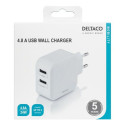 Deltaco USB-AC175 mobile device charger White Indoor