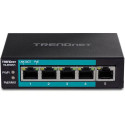 Trendnet TE-FP051 network switch Unmanaged Fast Ethernet (10/100) Power over Ethernet (PoE) Black