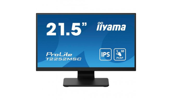 iiyama ProLite T2252MSC-B2 computer monitor 54.6 cm (21.5&quot;) 1920 x 1080 pixels Full HD LCD 