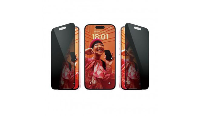 PanzerGlass ® Privacy Screen Protector iPhone 15 | Ultra-Wide Fit w. EasyAligner