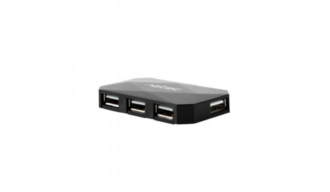 NATEC NHU-0647 interface hub USB 2.0 480 Mbit/s Black