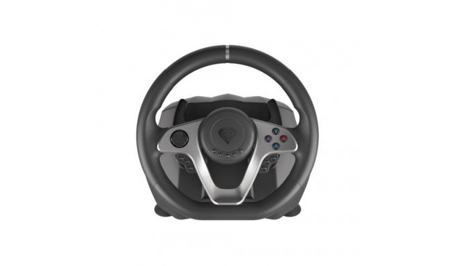 GENESIS Seaborg 400 Black, Silver USB Steering wheel + Pedals Nintendo Switch, PC, PlayStation 4, Pl