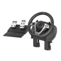 GENESIS Seaborg 400 Black, Silver USB Steering wheel + Pedals Nintendo Switch, PC, PlayStation 4, Pl