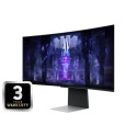 Samsung G85SB computer monitor 86.4 cm (34&quot;) 3440 x 1440 pixels UltraWide Quad HD OLED Silv