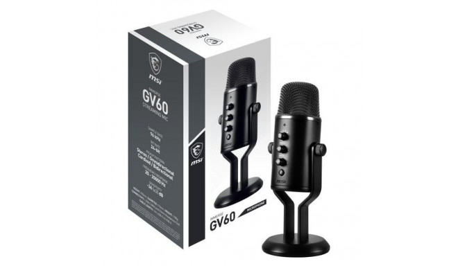 MSI IMMERSE GV60 STREAMING MIC &#039;USB Type-C Interface and 3.5mm Aux, For Professional applic
