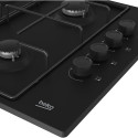 Beko HIBG64120SB 60cm Gas Hob with Side Knob Controls