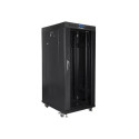 Lanberg FF01-6827-12BL rack cabinet 27U Freestanding rack Black