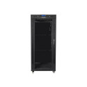 Lanberg FF01-6827-12BL rack cabinet 27U Freestanding rack Black