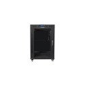 Lanberg FF01-6815-12BL rack cabinet 15U Freestanding rack Black
