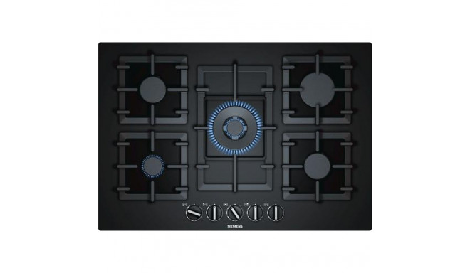 Siemens EP7A6QB90 hob Black Built-in Gas 5 zone(s)