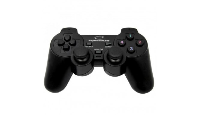 Esperanza EG102 Gaming Controller Black USB 2.0 Gamepad Analogue / Digital PC, Playstation 3