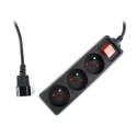 Gembird EG-PSU3F-01 surge protector Black 3 AC outlet(s) 230 V 0.6 m