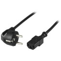 Deltaco DEL-110 power cable Black 3 m