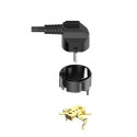 Colorway CW-CHE64B power extension 2 m 6 AC outlet(s) Indoor Black