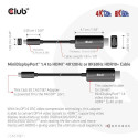 CLUB3D MiniDisplayPort 1.4 to HDMI 4K120Hz or 8K60Hz HDR10+ Cable M/M 1.8m / 6ft