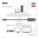 CLUB3D MiniDisplayPort 1.4 to HDMI 4K120Hz or 8K60Hz HDR10+ Cable M/M 1.8m / 6ft