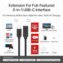 UNITEK C14086BK-1.5M USB cable USB 3.2 Gen 2 (3.1 Gen 2) USB C Black