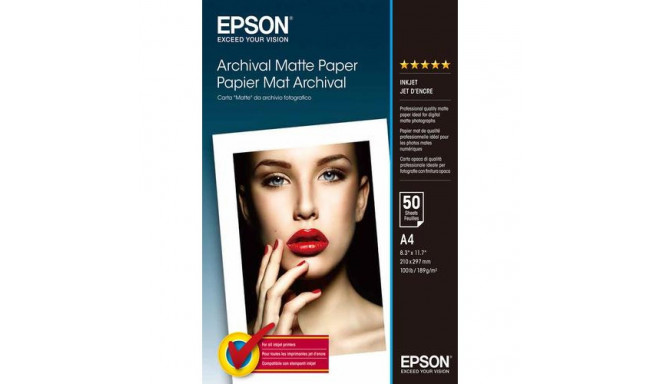 Epson Archival Matte Paper - A4 - 50 Sheets