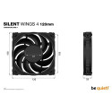 be quiet! SILENT WINGS 4 | 120mm Computer case Fan 12 cm Black 1 pc(s)