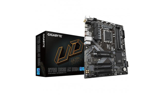 GIGABYTE B760 DS3H AX DDR4 Motherboard - Supports Intel Core 14th CPUs, 8+2+1 Phases Digital VRM, up