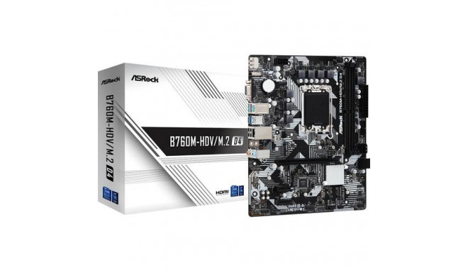 Asrock B760M-HDV/M.2 D4 Intel B760 LGA 1700 micro ATX