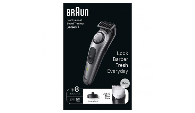 Braun BeardTrimmer 7 BT7420 Battery 40 2 cm Black, Grey