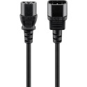 Goobay 68602 power cable Black 1.5 m IEC C14 IEC C13