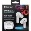 Defender TWINS 903 Headset True Wireless Stereo (TWS) In-ear Calls/Music/Sport/Everyday Bluetooth Wh