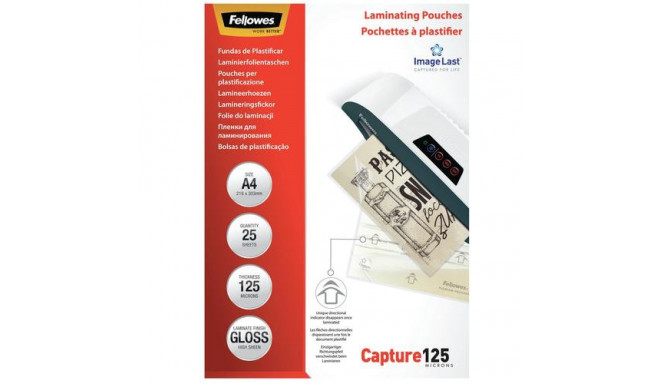 Fellowes ImageLast A4 125 Micron Laminating Pouch - 25 pack