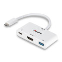 Lindy USB 3.2 Type C to HDMI Converter with USB Type A Port and Power Delivery