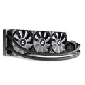 Sharkoon S90 RGB Computer case, Processor All-in-one liquid cooler 12 cm Black 1 pc(s)