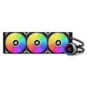 Sharkoon S90 RGB Computer case, Processor All-in-one liquid cooler 12 cm Black 1 pc(s)